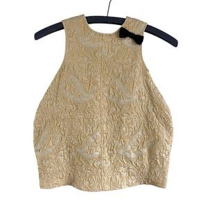 Right Bank Babies Vintage Silk Brocade Shift Dress